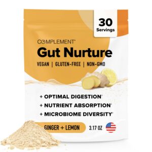 Polvo prebiótico postbiótico Gut Nurture Complement salud intestinal