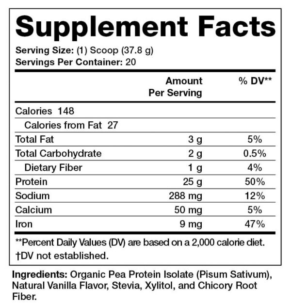 Polvo de proteína de guisante Olympian Labs 2 libras