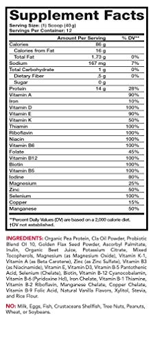 Polvo proteína guisante vegano con probióticos Olympian Labs