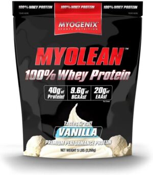 Polvo proteína Myogenix Myolean sabor vainilla 5 libras