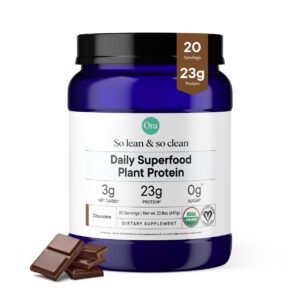 Version 1.0.0 Polvo proteína vegana Ora Organic sabor chocolate 20 porciones