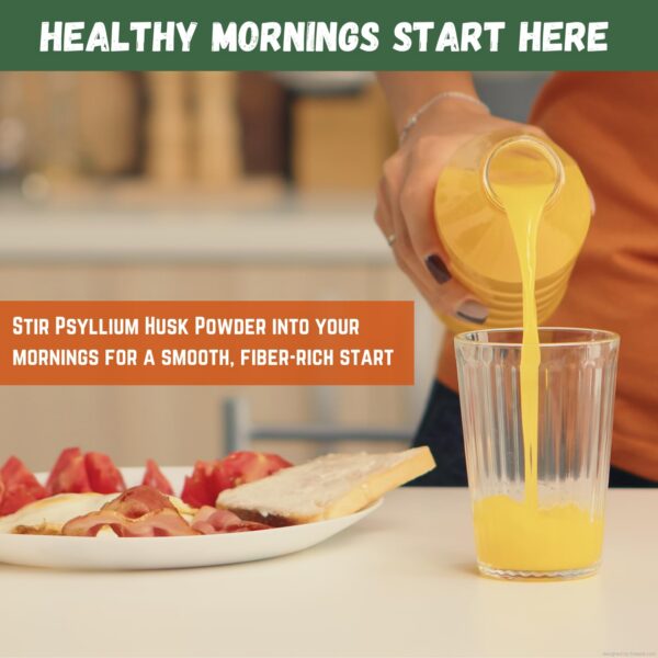 Polvo psyllium cáscara Sown and Grown para salud digestiva