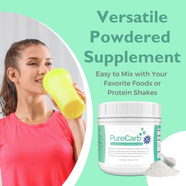 Polvo PureCarb Solace Nutrition mezcla suave