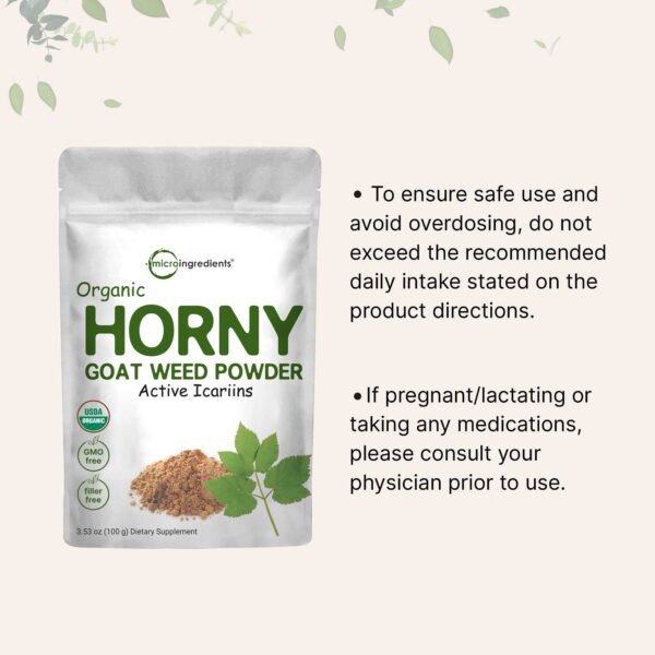 Polvo puro horny goat weed con icariinas activas Micro Ingredients