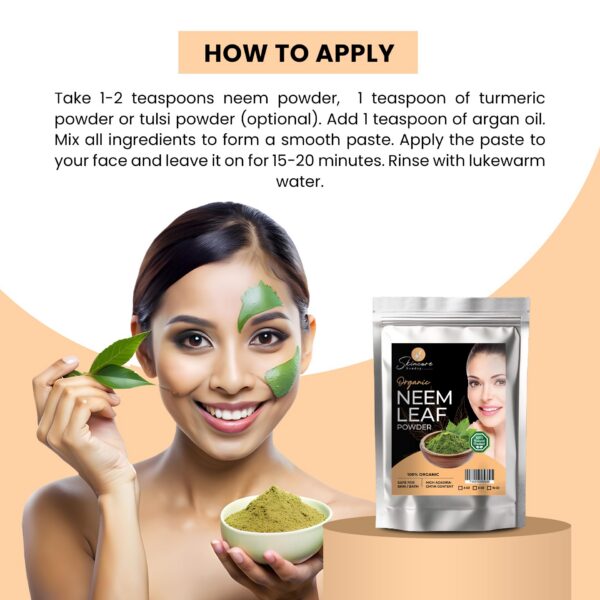 Polvo puro de neem para mascarillas y exfoliantes naturales