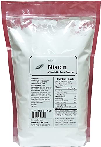 Polvo puro de niacina vitamina b3 ácido nicotínico NuSci