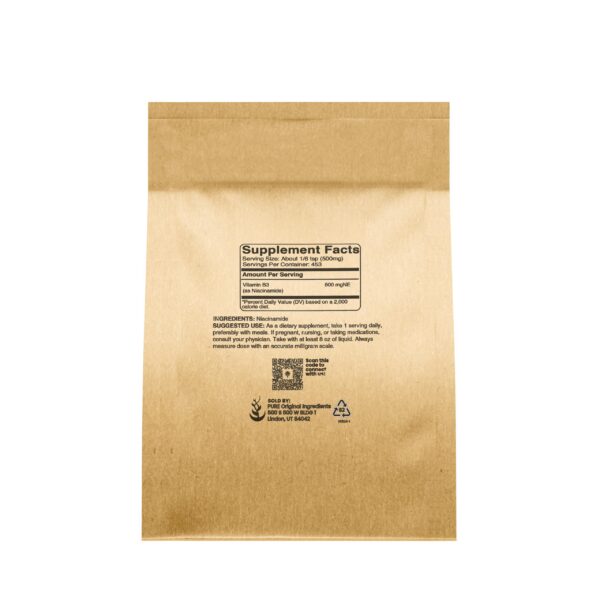 Polvo puro de niacinamida suplemento vitamina B3 8 oz