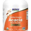 Version 1.0.0 Polvo puro orgánico de acacia NOW Foods para salud intestinal y prebiótico