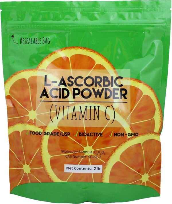 Polvo puro vitamina c ácido l-ascórbico Duda Energy 2lb