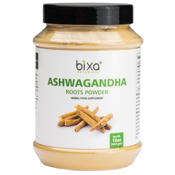 Version 1.0.0 Polvo de raíz de Ashwagandha bixa BOTANICAL 16 oz