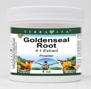 Polvo raíz Goldenseal 4 onzas TerraVita paquete tres