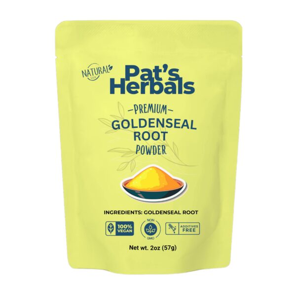 Polvo de raíz Goldenseal Pat's Herbals 2 onzas