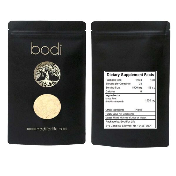 Version 1.0.0 Polvo de raíz de maca natural 100% bodi presentación 4 oz