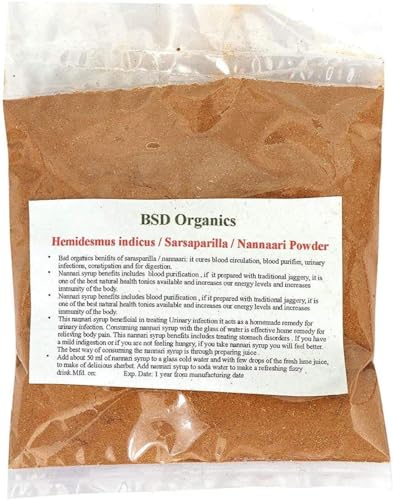 Paquete polvo de raíz Nannari BSD Organics 100 gramos