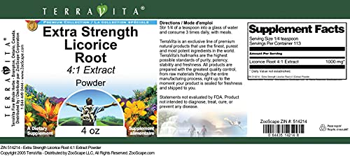 Polvo raíz regaliz extra fuerte presentación 4 oz TerraVita