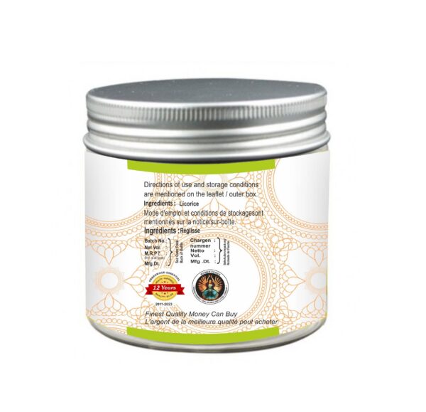 Polvo de raíz de regaliz licorice natural orgánico