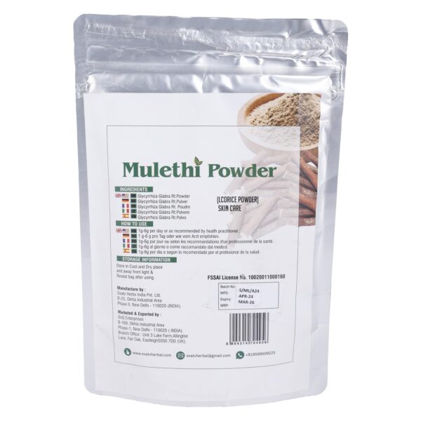 Polvo de Regaliz para cuidado de la piel