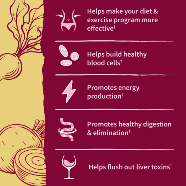Polvo de remolacha orgánica en frasco