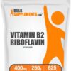 Polvo de riboflavina suplemento vitamina b2 BulkSupplements