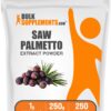 Polvo Saw Palmetto BulkSupplements frasco