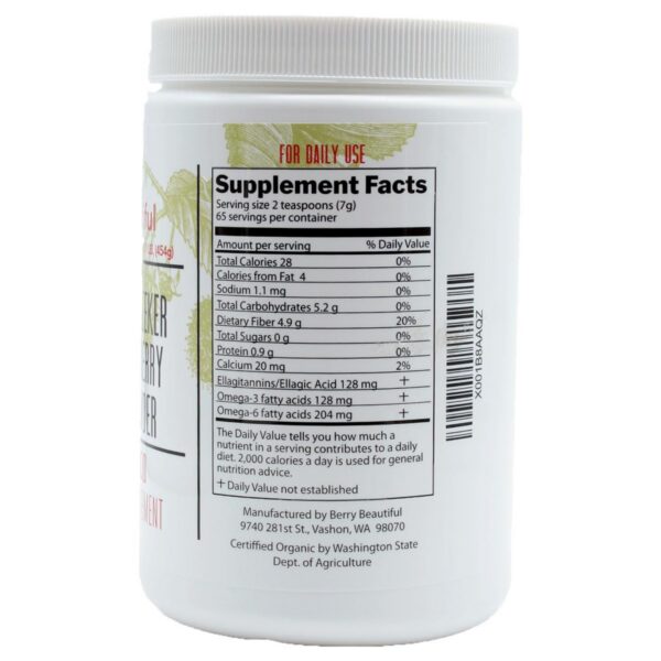 Polvo de semillas de frambuesa roja frescura y calidad prensado frío