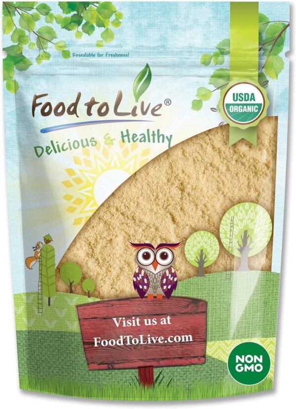 Polvo seta melena de león orgánico Food to Live 2 libras