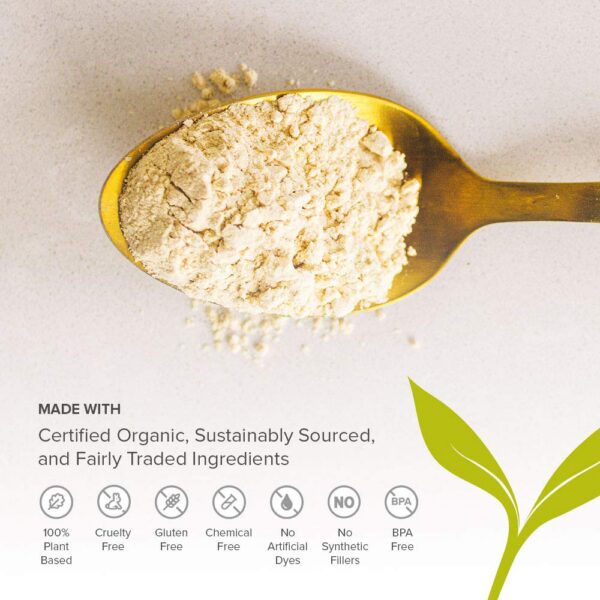 Envase polvo shatavari ayurveda apoyo energía y vitalidad