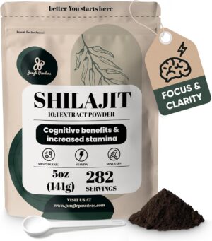 Version 1.0.0 Polvo de Shilajit para hombres bolsa 5 onzas