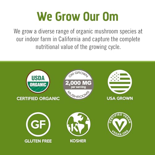 Polvo contenido en sobre OM Mushroom superalimento para latte