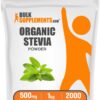 Polvo stevia orgánica BulkSupplements 1 kg vegano sin gluten