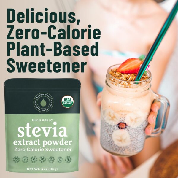 Polvo de stevia orgánica para uso keto y diabéticos