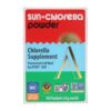 Polvo Sun Chlorella alga verde superalimento en envase