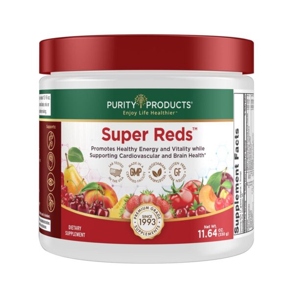 Paquete de polvo Super Reds de Purity Products 330 gramos