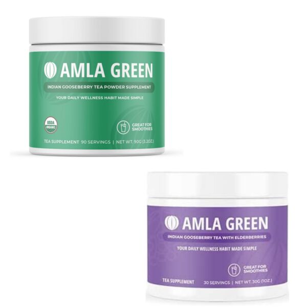 Polvo superalimento Amla Green amla y té verde suplemento antioxidante