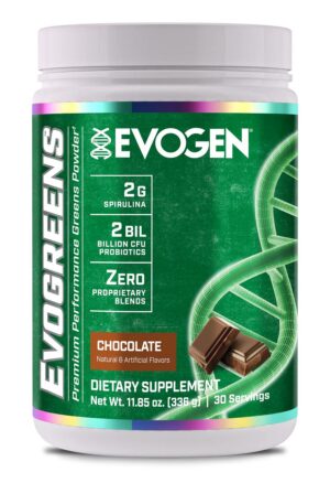 Polvo superalimento Evogen Evogreens 30 porciones chocolate