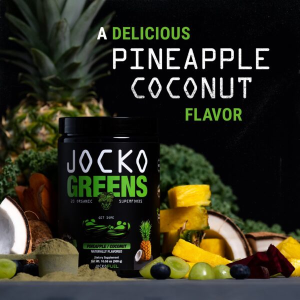 Polvo superalimento Jocko Fuel Greens con enzimas y probióticos