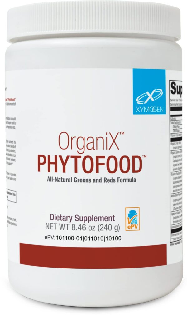 Paquete de polvo superalimentos XYMOGEN OrganiX Phytofood
