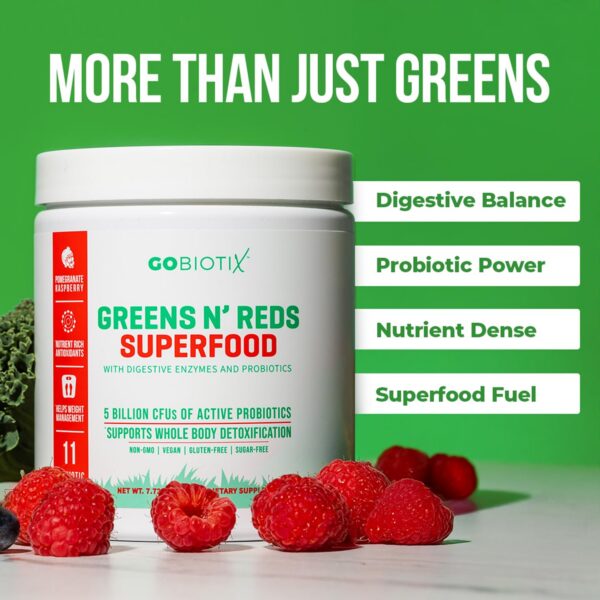 Polvo superfoods orgánico Gobiotix super greens reds