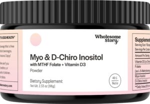 Polvo suplemento myo inositol con folato y vitamina D3