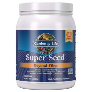 Polvo de suplemento vegetariano Super Seed con fibra y proteínas