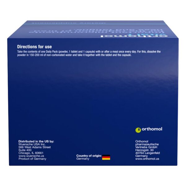 Version 1.0.0 Polvo y tabletas Orthomol Vital F multivitamínico femenino