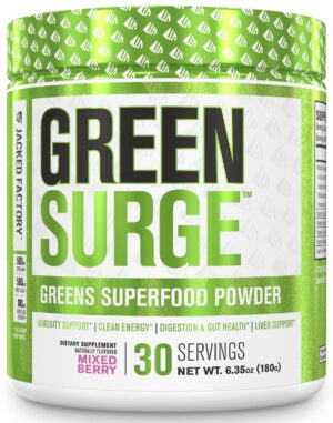 Polvo verde superalimento Green Surge Jacked Factory