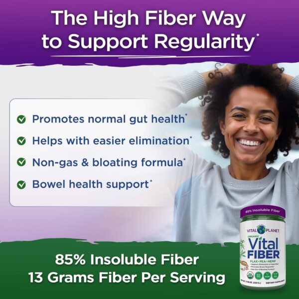 Polvo Vital Fiber Vital Planet fibra para salud digestiva