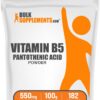 Polvo vitamina B5 BulkSupplements 100g saco