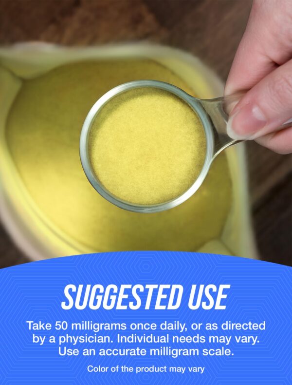 Polvo vitamina B6 Pyridoxal 5 Fosfato BulkSupplements 500g