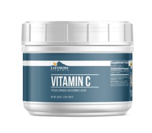 Polvo vitamina C Earthborn Elements envase re-sellable 2 lb