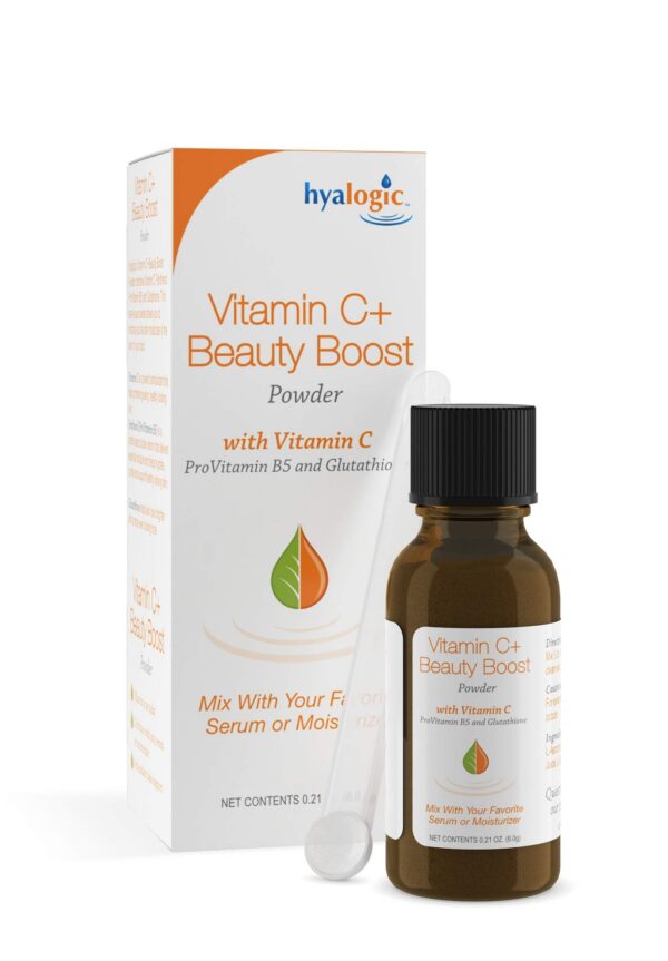 Polvo vitamina c hyalogic beauty boost frasco