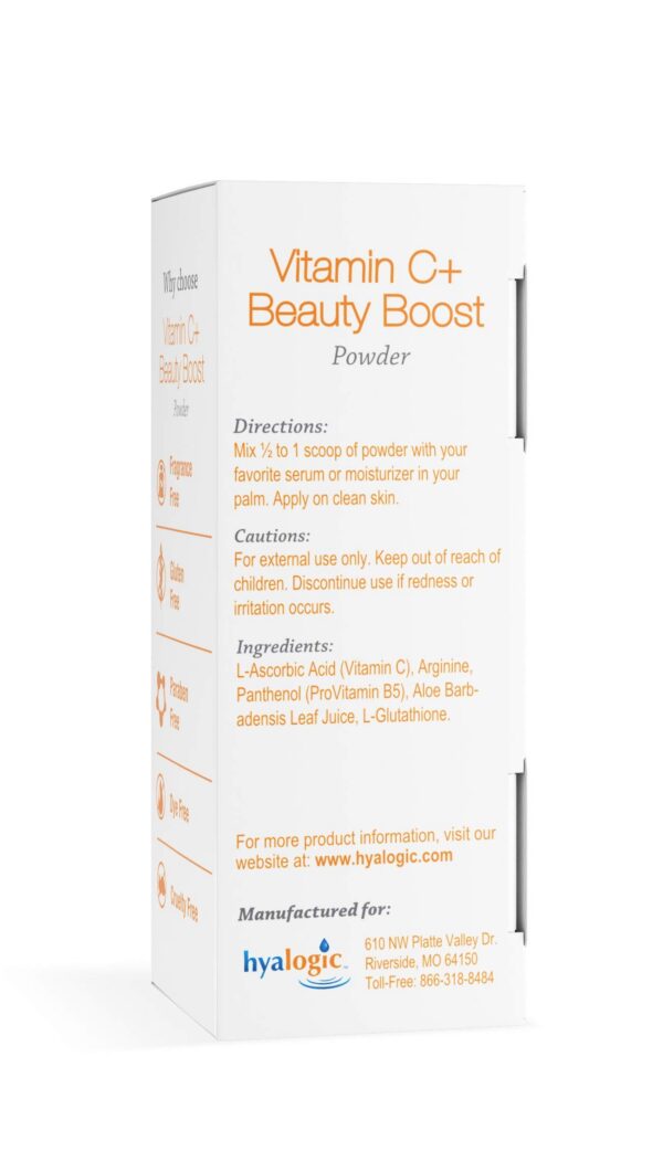 Polvo vitamina c hyalogic beauty boost textura