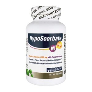 Frasco de polvo Vitamina C Hyposcorbate PROGENA 162g