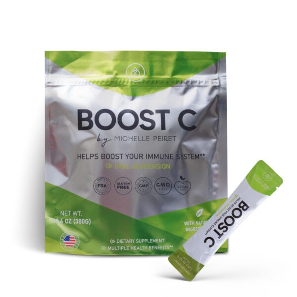 Polvo vitamina c michelle peiret empaque frontal 30 porciones